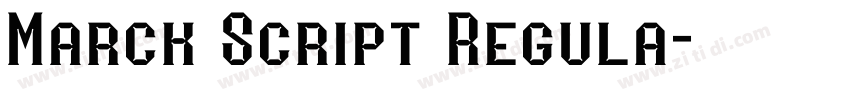 Marck Script Regula字体转换